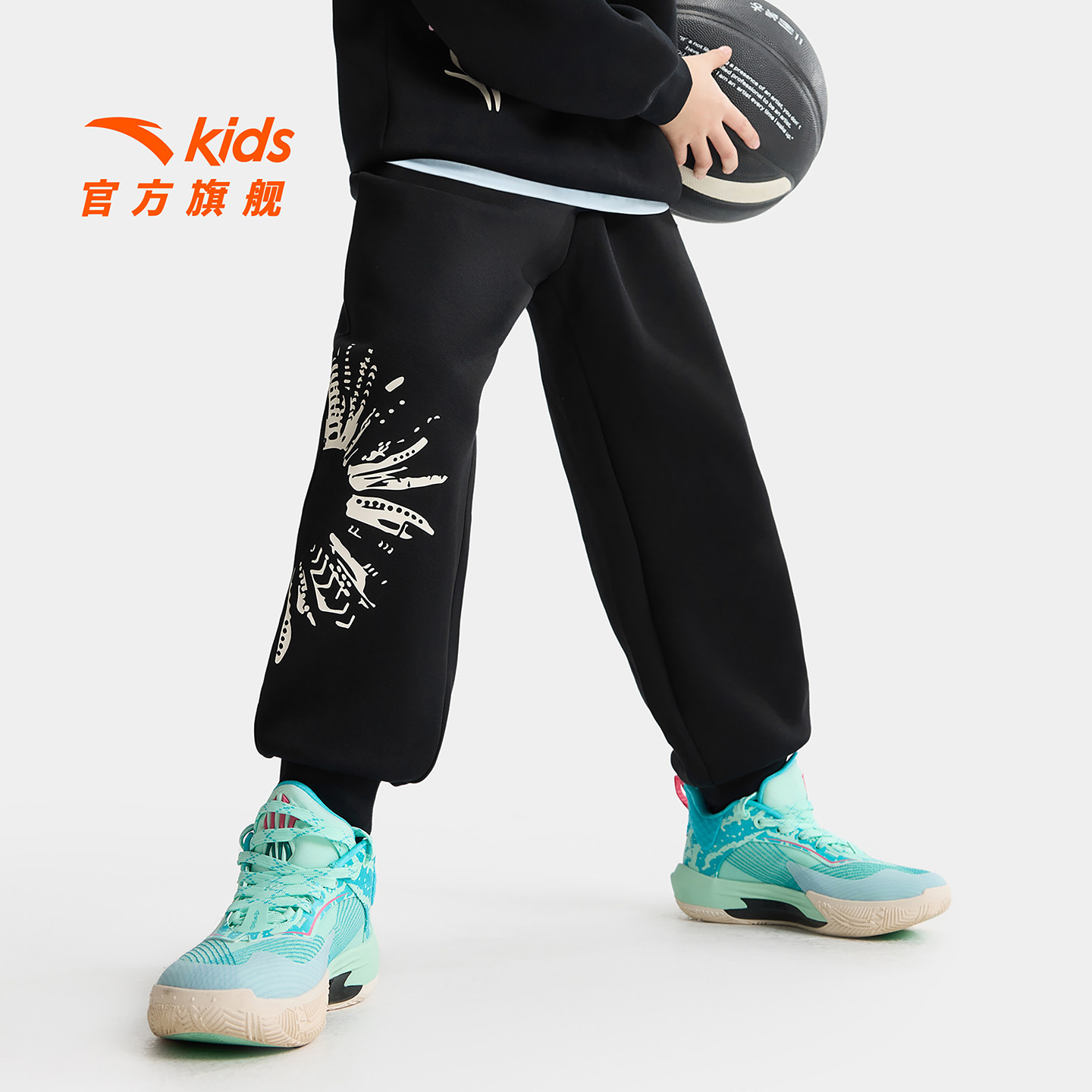 欧文安踏儿童装男童裤子运动裤2026春季新款中大童长裤篮球卫裤