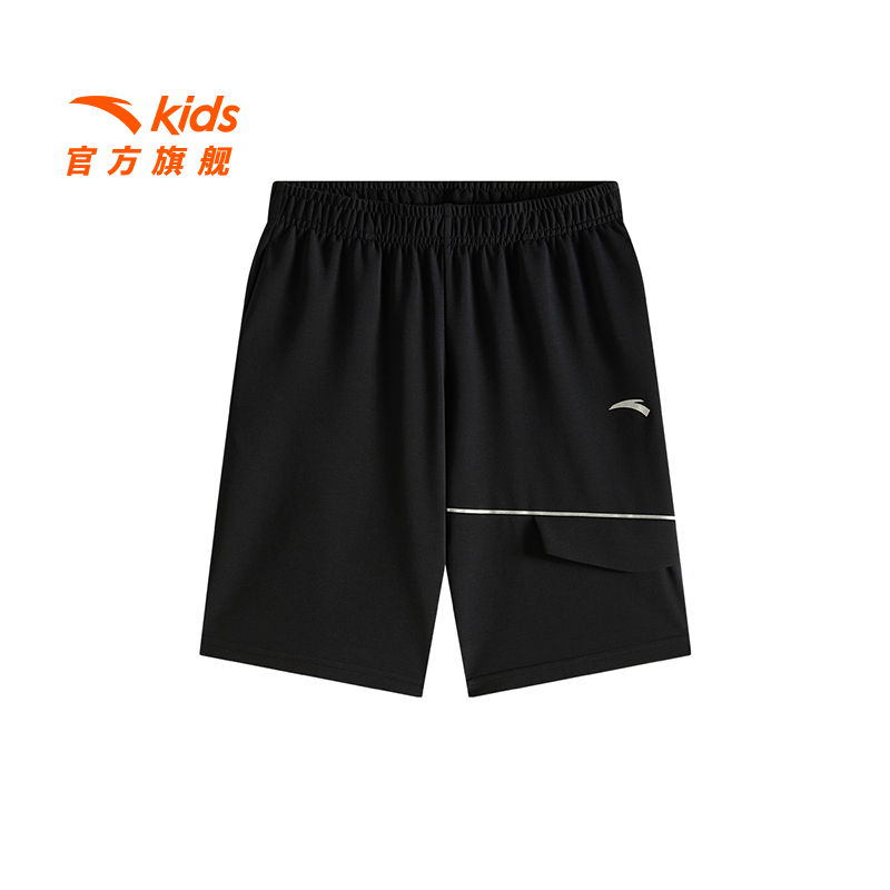 安踏儿童男大童针织五分裤