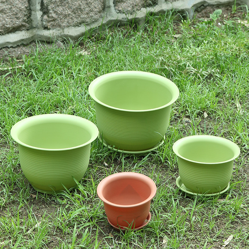 四季通用塑料花盆特大庭院种植果树盆景盆大码加厚耐用荷花盆户外