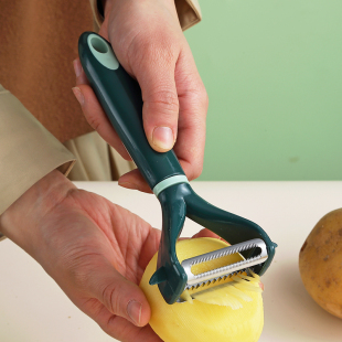 二合一折叠便携式多功能双头刮皮刀厨房削土豆皮水果皮地三鲜瓜丝