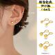 正品 金包银豆豆耳钉女睡觉免摘养耳洞耳棒耳骨钉耳棍高级感耳饰女