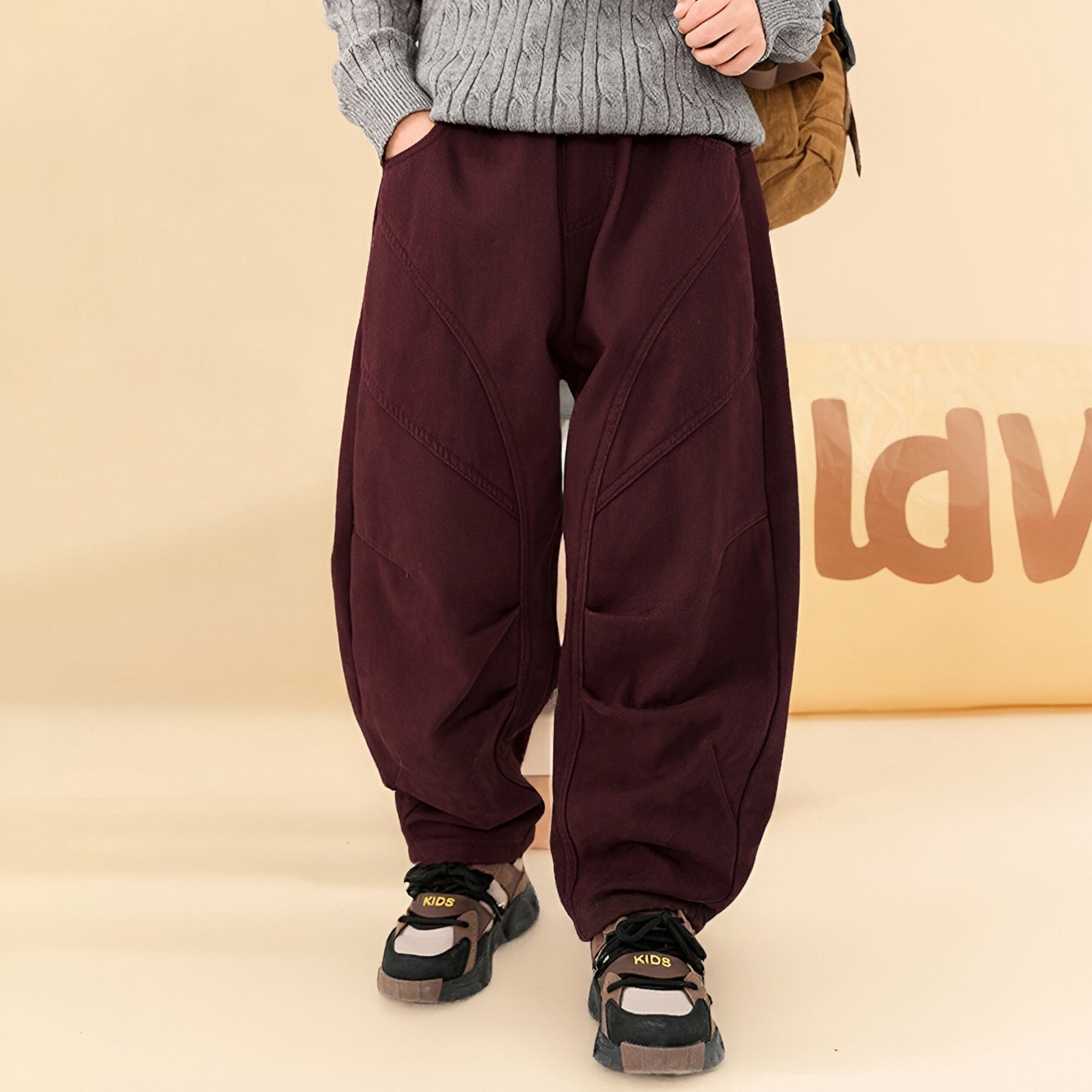 【防褪色、厚绒】米西果牛仔裤