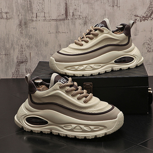 气垫底老爹鞋潮流低帮运动鞋男士休闲鞋厚底增高爆款透气青年鞋子