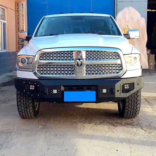 13-18年公羊前保险杠前护杠RAM1500改装前杠竞技杠可装绞盘防撞杠
