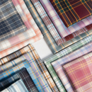 1米价 裙子面料手工diy大肠发圈色织涤纶布 jk格子布料百褶裙服装