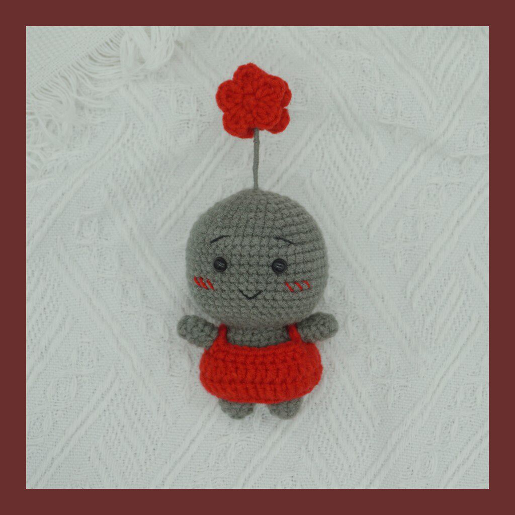 成品|火星人黑煤球玩偶摆件 玩偶 urnotkang织物研究所