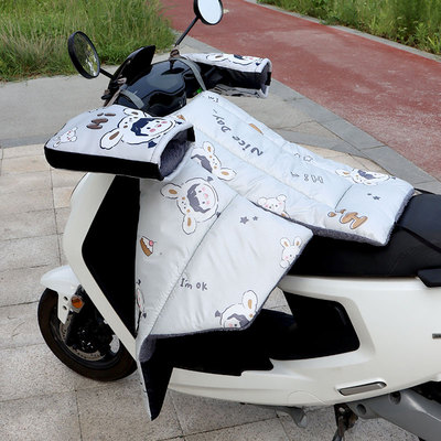 冬季保暖电动车分体挡风被