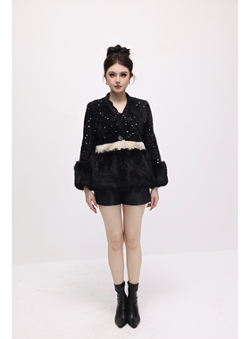 NIMOSHI【高定】法式offset风高级感重工钉珠设计短外套D0035