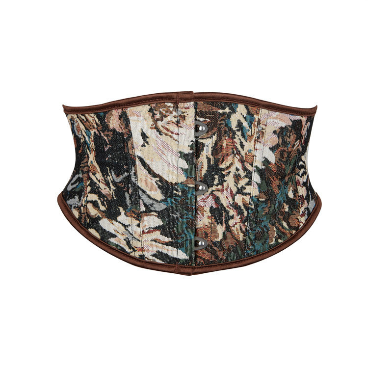 束腰咖啡色短款女士腰封腰夹收腰带美体束身衣网红主播直播衣服