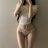 内裤 奶欲小香 夏 低腰情调新款 t裤 纯欲性感女内裤 蕾丝网纱薄款