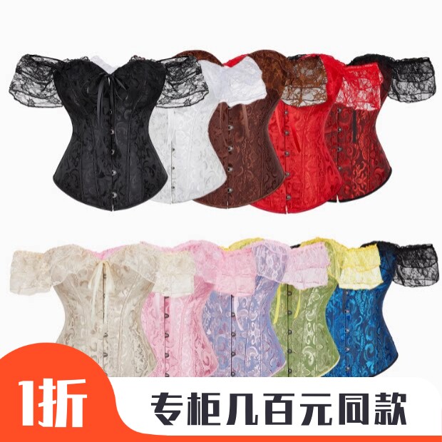 宫廷鱼骨胸衣抹胸上衣性感corset