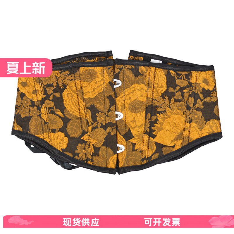 莫奈油画宫廷复古法式鱼骨腰封mini短款腰夹外搭裙子搭配收腰塑形