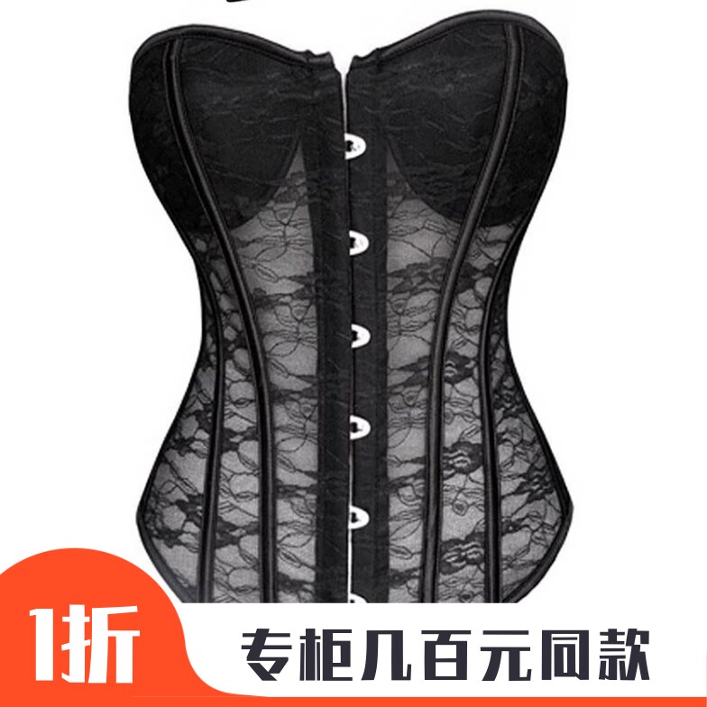 鱼骨宫廷蕾丝束腰带腰间盘突出收腹带修身美体corset塑身衣网红款