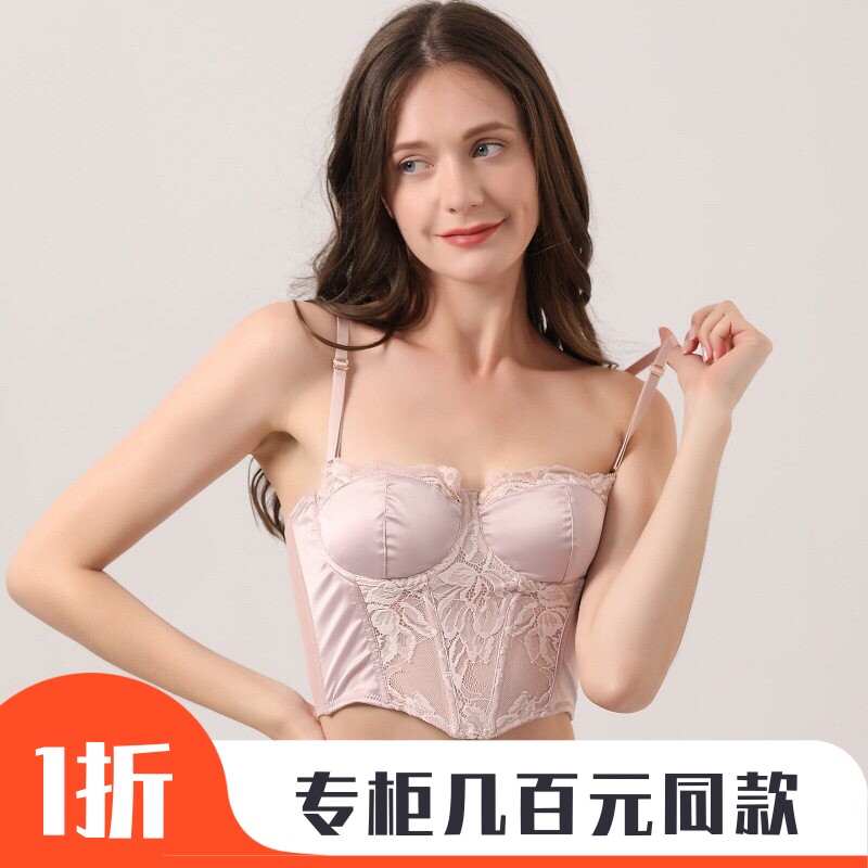 可调节肩带蕾丝吊带小背心女夏季性感甜辣妹紧身裹胸短款上衣外穿