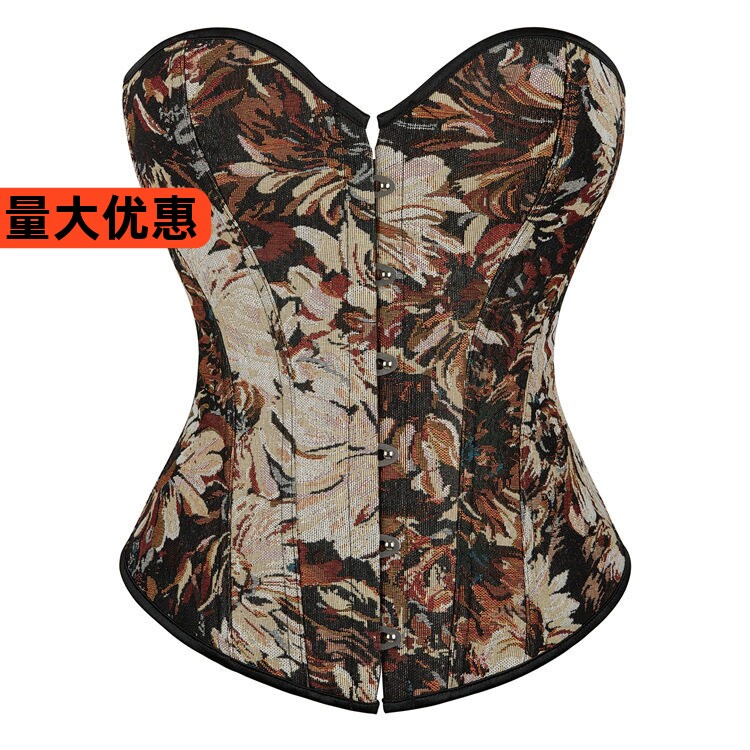 法式油画束身衣宫廷胸衣复古马甲束腰塑身鱼骨抹胸绑带上衣corset