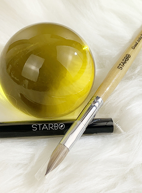 美甲师专用STARBO水晶雕花延长甲彩绘进口水貂毛木杆水晶笔刷