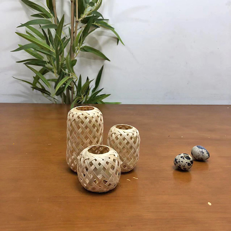 古风精品小竹件广东特色竹编