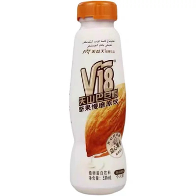 新疆直发 V18天山巴旦姆坚果饮料331ml美益天巴旦木植物蛋白饮料