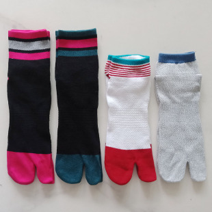 中筒二趾袜棉袜男士 日式 两指袜分夹脚足袋木屐袜短袜 包邮 满19元