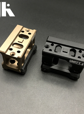高品质UNITY刻字T1/T2增高支架UN金属底座HD41/Romeo5/20mm卡槽