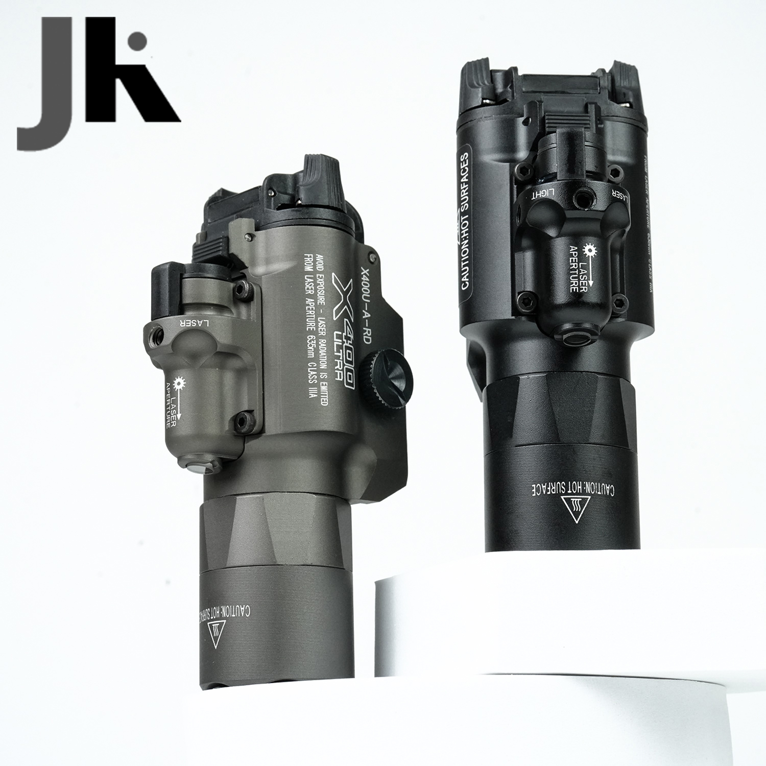 下挂式LED手电筒强光红镭射激光