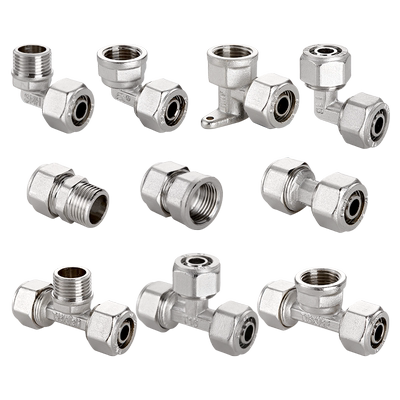 汇臣1216电镀铝塑管接头全铜加厚