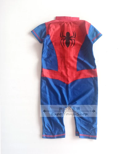 Купальник для мальчиков, мультяшные штаны с молнией, Германия, 1-8 лет, защита от солнца, короткий рукав