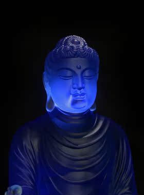 36cm琉璃摆件药师佛像药师琉璃光如来七佛像佛堂寺庙摆件厂家订制