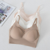 美背吊带内衣女无钢圈无痕背心运动文胸罩加厚小胸聚拢性感抹胸夏
