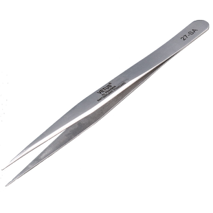 VETUS镊子高精密不锈钢尖弯头防磁耐酸碱镊子 27-SA