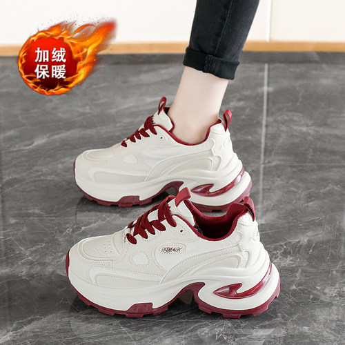 秋冬小个子增高运动休闲鞋子34