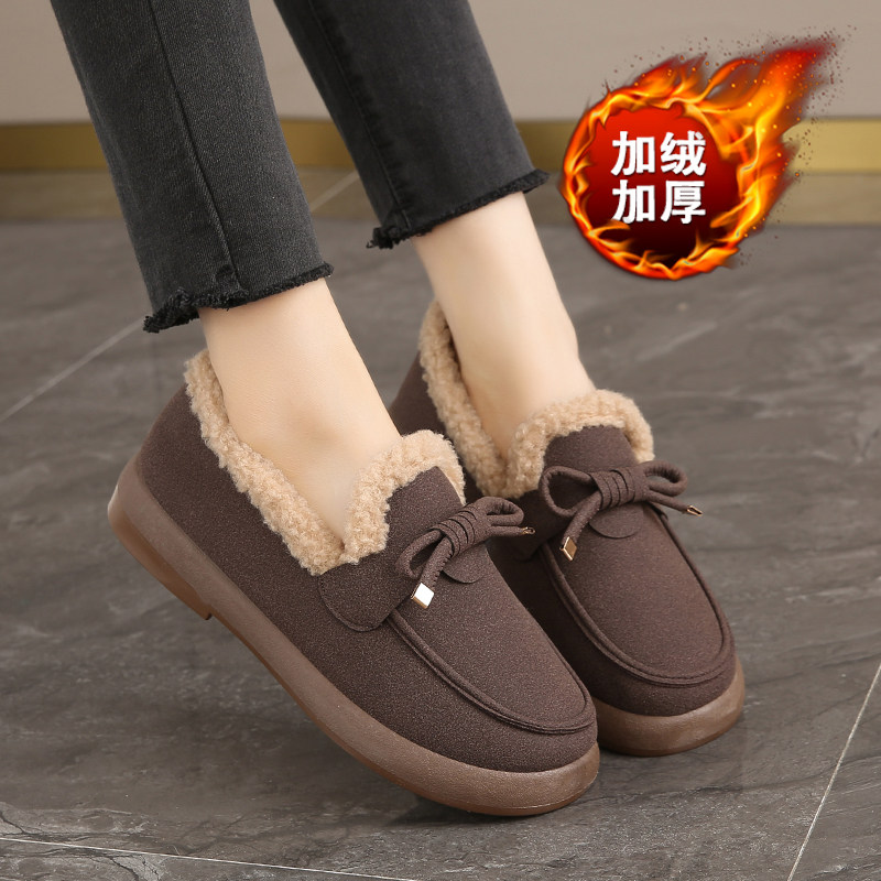 老北京棉鞋女加绒保暖妈妈鞋冬季2025新款防滑平底一脚蹬老人棉鞋,女鞋,棉鞋,淘宝优惠券,粉丝福利购,淘宝优惠卷