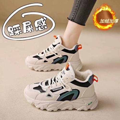 高帮软底跑步运动二棉鞋