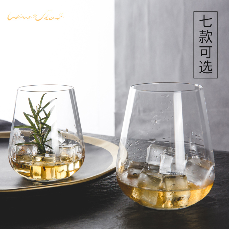 进口无铅水晶玻璃水杯啤酒杯套装