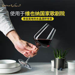 奥地利进口红酒杯套装家用水晶玻璃高脚杯波尔多葡萄酒杯香槟杯
