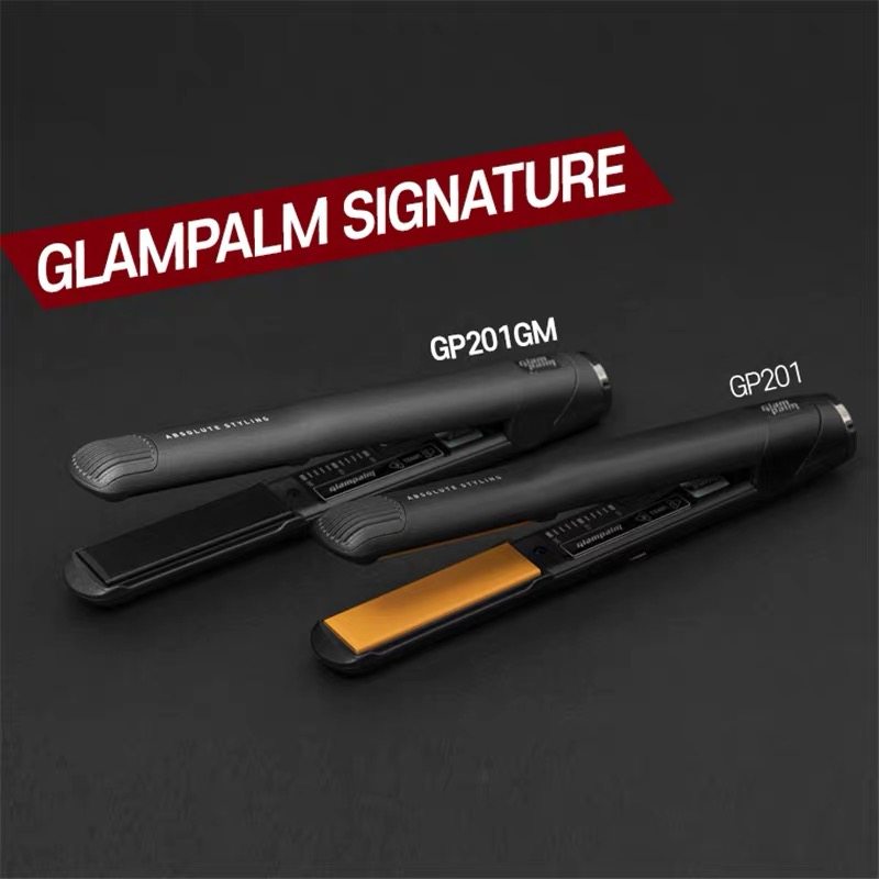 韩国Glampalm双弧度直卷棒 电气石陶瓷直发夹 3档调温设计