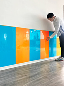 幼儿园教室布置软包墙裙防撞墙贴培训班耐磨墙围装 饰护墙板自粘墙