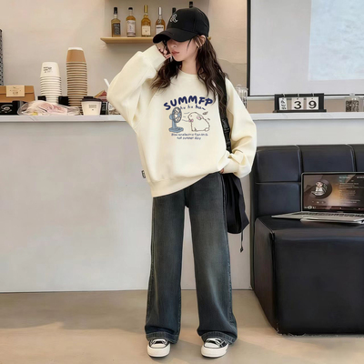 女童纯棉卫衣春秋季新款