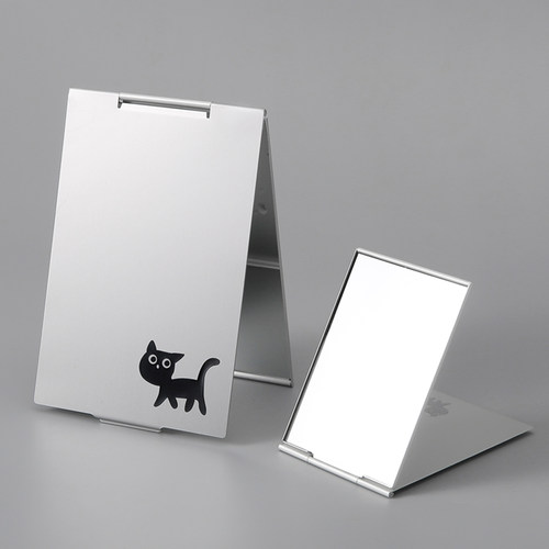 折叠便携化妆镜铝合金镜框