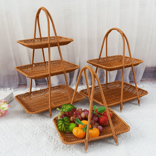 多层点心果盘架家用水篮