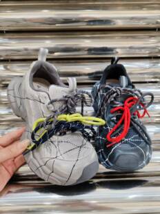 艾模儿厚底增高老爹鞋秋季新款低帮时尚拼色复古潮流休闲运动女鞋