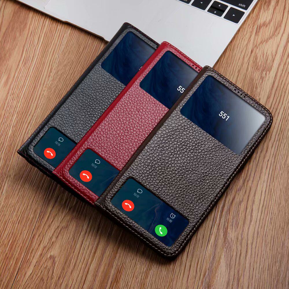 适用于华为荣耀9x手机壳荣耀9xpro手机套9x手机真皮皮套全包防摔保护