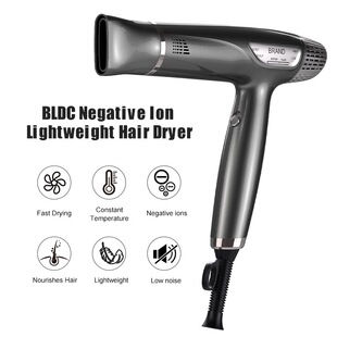 hairdryer light 2200W hair drier负离子吹风机 New blow blue