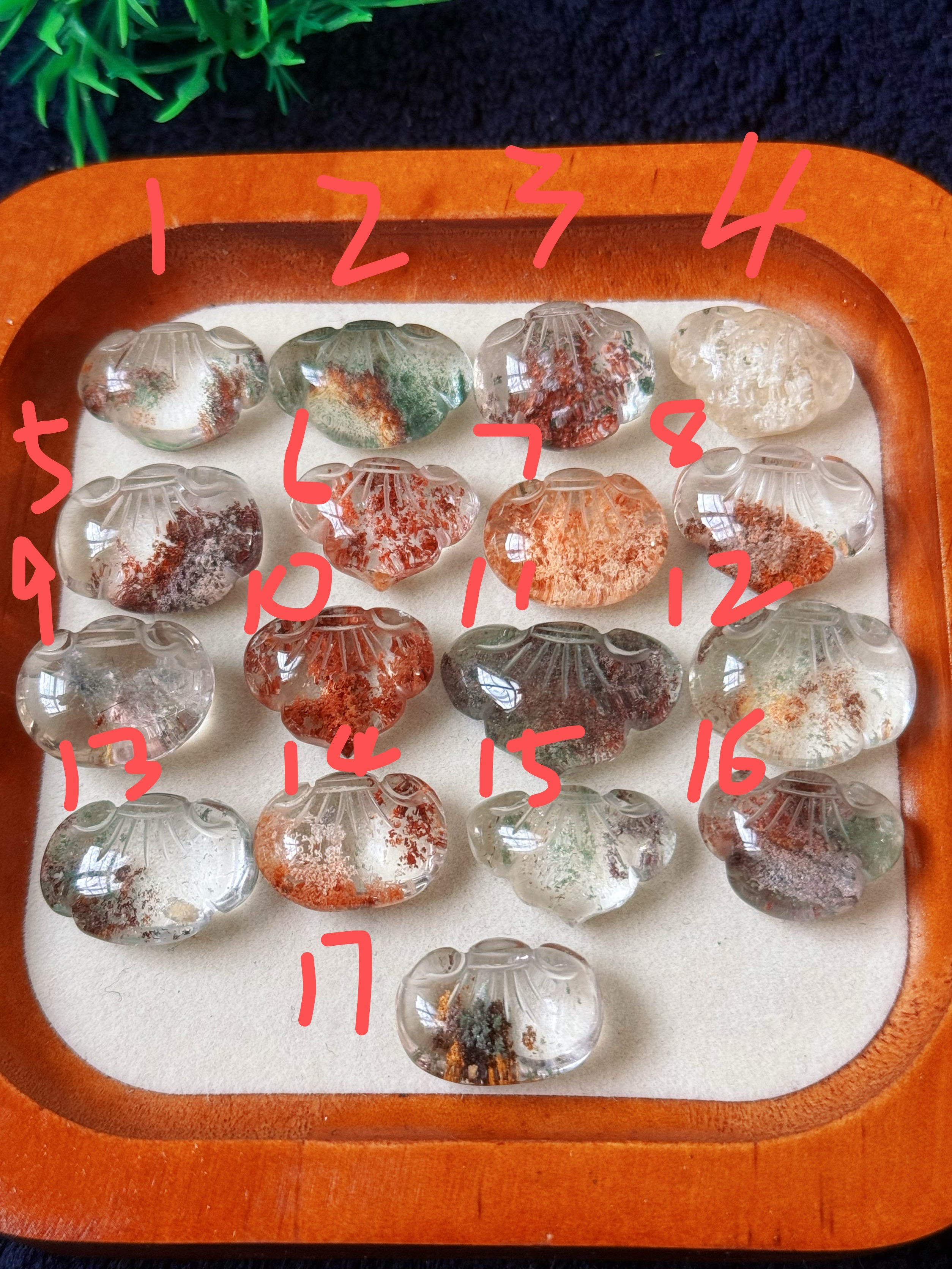 天然绿幽灵平安锁吊坠彩幽灵花幽灵吊坠小锁骨坠百搭精致平安礼物