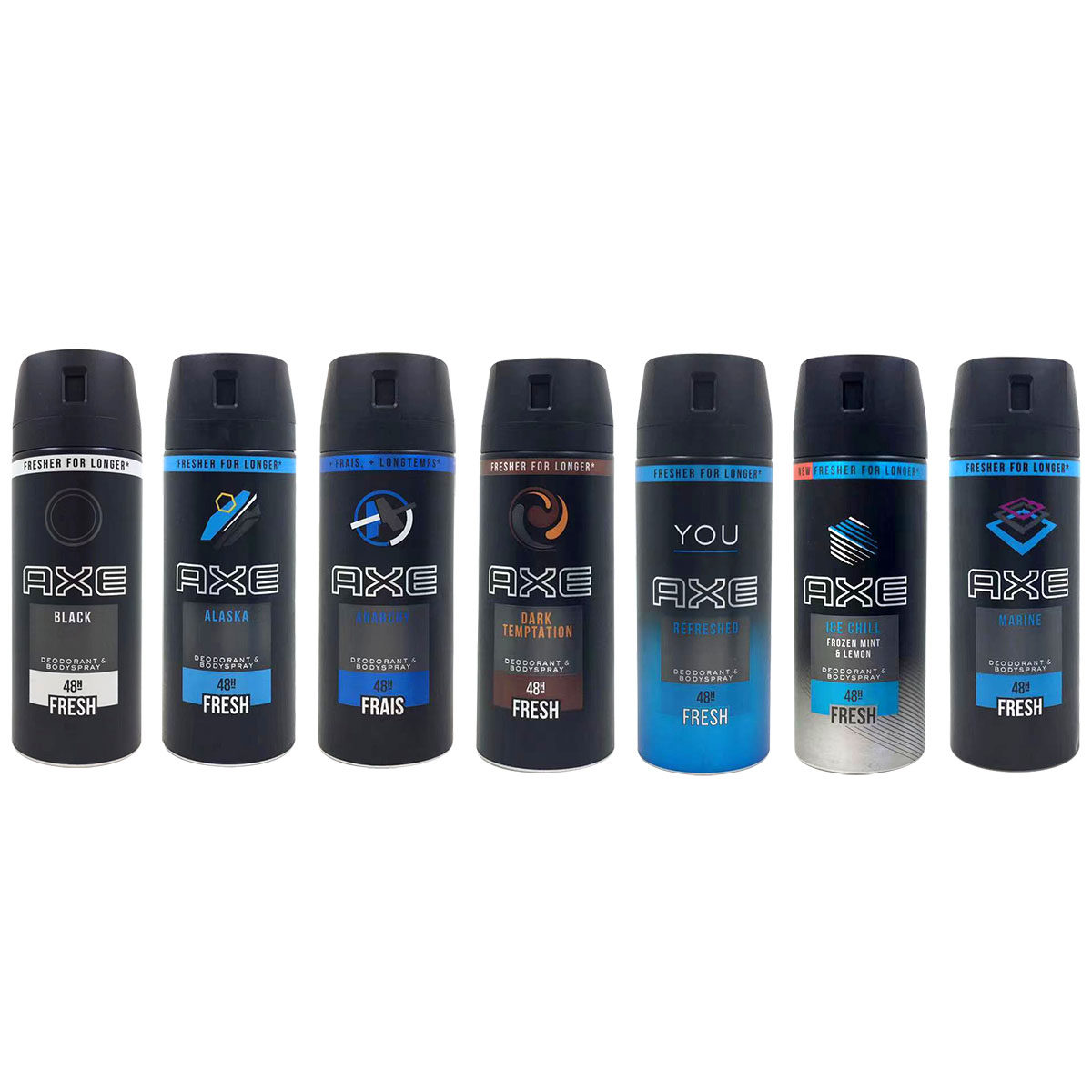 axe凌仕香氛喷雾男士香水魅动契合150ml持久干爽诱惑淡雅香体止汗