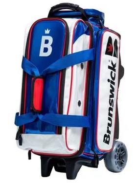 代购款韩国直发2022款Brunswick宾士域保龄球拉杆式双球包双球袋