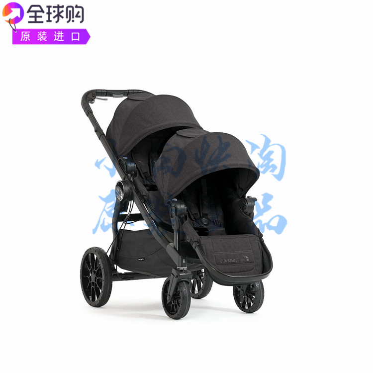 Baby Jogger City Select LUX双推车婴儿推车全地形轮胎快速折叠