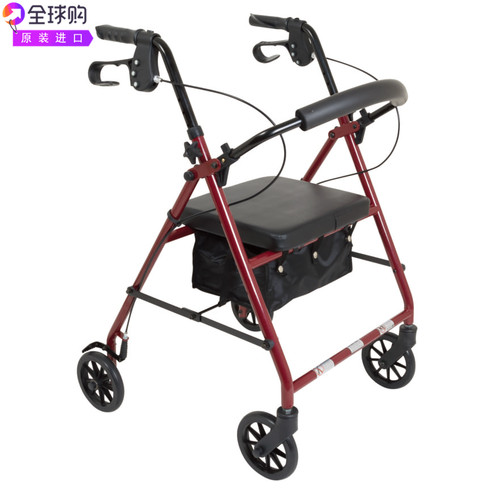 ProBasics Steel Rollator涂层钢制助行车带6英寸抓地轮胎