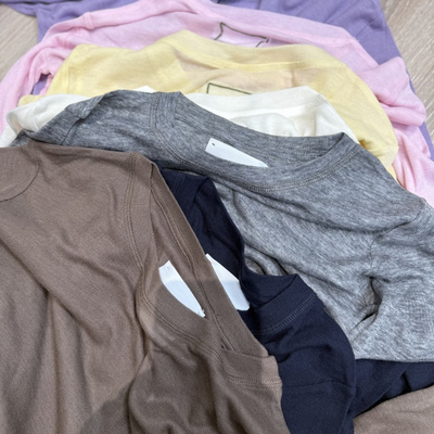 DY690 七色天si打底衫 极简风 零触感  上衣 亲肤T恤 MINILIMIT