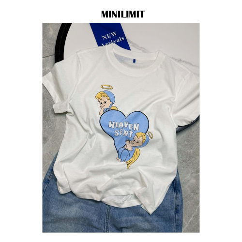 DY860 蓝标系列 爱心天使系列印花T恤私服Du家定制上衣 MINILIMIT